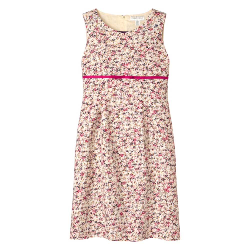 Vtg Y2K Coquette Micro Floral Babydoll Dress Womens Size 6 Cottagecore Romantic